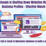 Google is shutting down websites made with Business Profiles on March 1, 2024: illustration of a website being built
